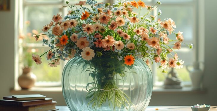 Sublimez votre intérieur avec un grand vase en verre transparent : comment le décorer ?